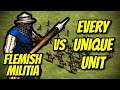 FLEMISH MILITIA vs EVERY UNIQUE UNIT | AoE II: Definitive Edition