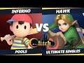 Glitch Konami Code - Inferno (Ness) Vs. Hawk (Young Link) SSBU Ultimate Tournament