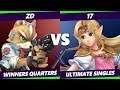 Smash Ultimate Tournament - ZD (Fox) Vs. 17 (Zelda) S@X 324 SSBU Winners Quarters
