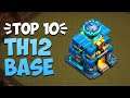 Top 10 TH12 WAR BASE With Link 2022! Best Anti 2 Star TOWN HALL 12 WAR BASE Link | TH12 CWL War Base