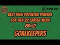 Best High 80+ Potential GKs For League 2 FIFA 22 Career Mode