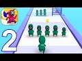 Giant Blob Runner Clash 3D - Gameplay Walkthrough Part 2 Level 11 - 20 Squid Game Skin (Android,iOS)