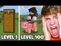 Minecraft LIFEHACKS TESTEN Van LEVEL 1 Tot LEVEL 100 (TIKTOK)