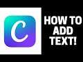 How to Add Text For Desktop Wallpaper in Canva