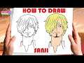 How To Draw Sanji From One Piece - Drawing Tutorial
