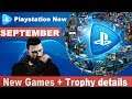 Playstation Now Games September 2019 | New Games Added | Trophy & Platinum details