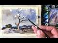 Tree Landscape in Watercolor | Edward Seago Study