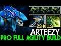Arteezy [Slark] Pro Full Agility Build Destroy Pub Game Raid Boss 7.22 Dota 2