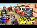 *First Look* Best Police, Firefighting, EMS Simulator! | Flashing Lights | Multiplayer 2021 Gameplay