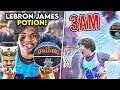 ORDERING THE LEBRON JAMES POTION FROM SPACE JAM 2 AT 3AM!! (I DUNKED IN REAL LIFE)