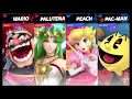 Super Smash Bros Ultimate Amiibo Fights   Request #4527 Wario & Palutena vs Peach & Pac Man