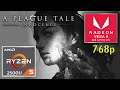 A Plague Tale: Innocence - Vega 8 1gb - Ryzen 5 2500U - 768p - Benchmark PC