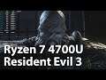 AMD Ryzen 7 4700U Vega 7 - Resident Evil 3 - Gameplay Benchmark Test