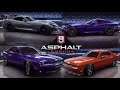 Asphalt 9 Legends Dodge (Viper ACR,Challenger SRT8,Viper GTS,Challenger 392 Hemi Scat Pack)