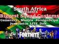 #Fortnite SA || Fortnite || Record Breaking Squad Customs with @GAMERSx3 @Manjra @Just Just1n") & LI