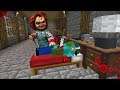 Minecraft CHUCKY TRIES TO KILL MARK FRIENDLY ZOMBIE IN HIS HOUSE! SURVIVE CHUCKY! Minecraft Mods
