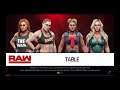WWE 2K19 Ronda Rousey VS Lacey Evans,Charlotte,Becky Lynch Fatal 4-Way Tables Elimination Match