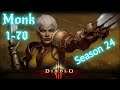 Diablo 3 Season 24 | Monk 1-70 | Leveling | Lets Play | Eathereal Weapons