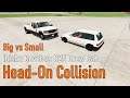Ibishu Covet vs D25 Crew Cab | Head-On Collision | Slow Motion Crash Test