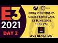 XBOX & Bethesda Games Showcase Live Reaction | E3 2021 Day 2 | June 13 2021