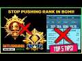 Top 5 Tips To Avoid Bgmi Cheaters || Rank Push In Battlegrounds Mobile India Is Time Waste (Hindi)