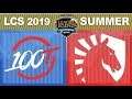100 vs TL   LCS 2019 Summer Split Week 5 Day 2   100 Thieves vs Liquid