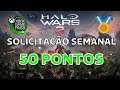 HALO WARS 2 SOLICITAÇÃO SEMANAL GAME PASS 50 PONTOS MICROSOFT REWARDS