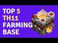 TOP 5: TH11 FARMING BASE WITH LINKS! NEW FARM BASE 2021 | TOWN HALL 11 FARMING BASE|TH11 BASE LINKS