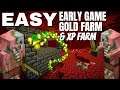EASIEST Minecraft Gold Farm for Early Game | Minecraft 1.17 Gold Farm No Nether Roof or Magma Blocks