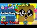 Huge Trade! I Traded My 4 Secret Pets For King Doggy! - Roblox Bubble Gum Simulator