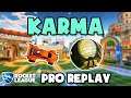 Karma Pro Ranked 2v2 POV #102 - Rocket League Replays