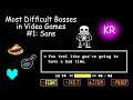 Most Difficult Bosses in Video Games #1: Sans