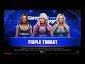 WWE 2K19 Alexa Bliss VS Carmella,Charlotte Triple Threat Match
