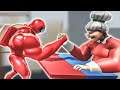 AMONG US GUY BEATS UP GRANNY?! (Muscle Rush 3D Gameplay)
