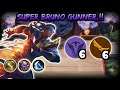 SUPER BRUNO GUNNER.!! 6 SUPER HERO + 6 GUNNER. MAGIC CHESS MOBILE LEGENDS
