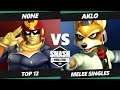 SWT NA East RF Top 12 - n0ne (Captain Falcon) Vs. Aklo (Fox) Smash Melee Tournament