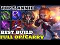 wild rift annie - Rank 5 Annie Gameplay best build (Annie Main) PRO Annie Mid