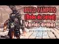 BUILD VAMPÍRICA (Robo de Vida) para VARIAS ARMAS - MHW Iceborne (Gameplay Español)