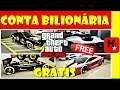 Conta BILIONÁRIA GRÁTIS NO GTA 5 ONLINE COM TUDO DE GRAÇA, CARROS & PROPRIEDADES + GTA V FREE MONEY!