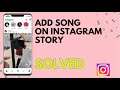 How To Add Song On Instagram Story Photo 2021