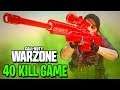MODERN WARFARE - 40 KILL WARZONE BATTLE ROYALE GAME!!! (Call of Duty: MW Warzone BR)