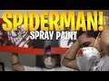 Teaching Spray Paint Techniques - Spiderman Graffiti Art