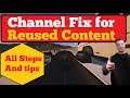 How I fixed my channel for monetization after 'reused content'