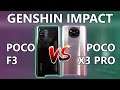 POCO F3 vs POCO X3 Pro | Analyzing Genshin Impact at highest settings!