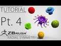 Radial Symmetry Sculpting Part 4 - Abstract Flower with Color