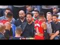 Russell Westbrook Wanna Fight Entire Warriors & Exchanges Words With Klay Thompson In Ejection!