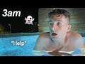 SNEAKING INTO MY POOL AT 3AM! *My Parents Had No Idea*