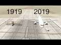 1919 Passenger Plane VS 2019 Passenger Plane - 100 Years Of Aviation