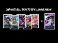 Chang'e All Skin To Epic Lunar Magic Skin Script With Backup | Mobile Legends