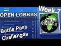 Fortnite Open Lobby Week 7 Battle Pass Challenges/ Fortbyte Hunting